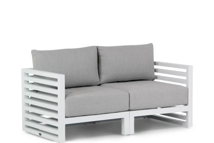 Santika Furniture Jaya lounge tuinbank 2-delig - Wit