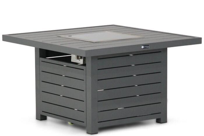 Santika Furniture Manhattan lounge vuurtafel vierkant 90 x 90 cm – Grijs-antraciet