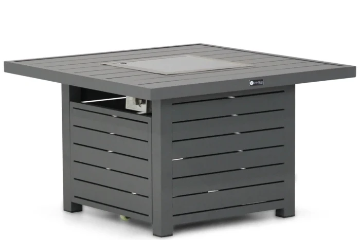 Santika Furniture Manhattan lounge vuurtafel vierkant 90 x 90 cm - Grijs-antraciet