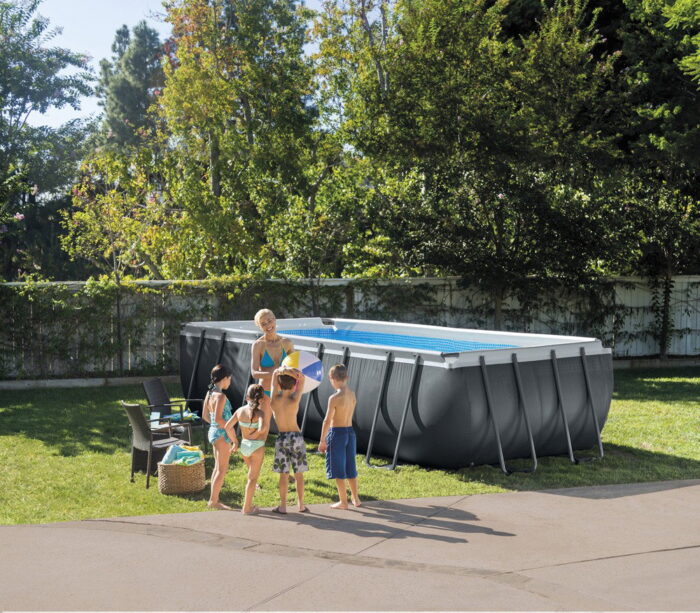 Intex Ultra XTR Frame Opzetzwembad Zwembad Set 549×274 cm – grijs
