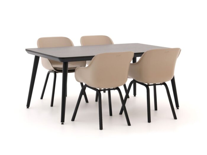 Hartman tuinmeubelen Hartman Le Soleil Element/Sophie dining tuinset 5-delig Laagste prijsgarantie! – Taupe