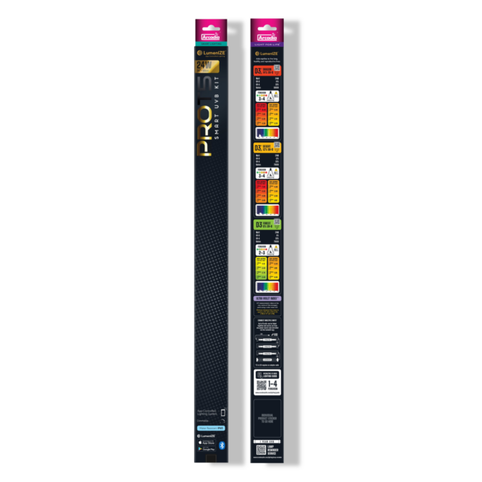 Aquadistri Lumenize pro t5 uvb kit d3 6% uvb 24 watt Arcadia – zwart