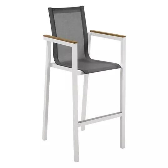Trestino Stefano Barstoel Teak Wit