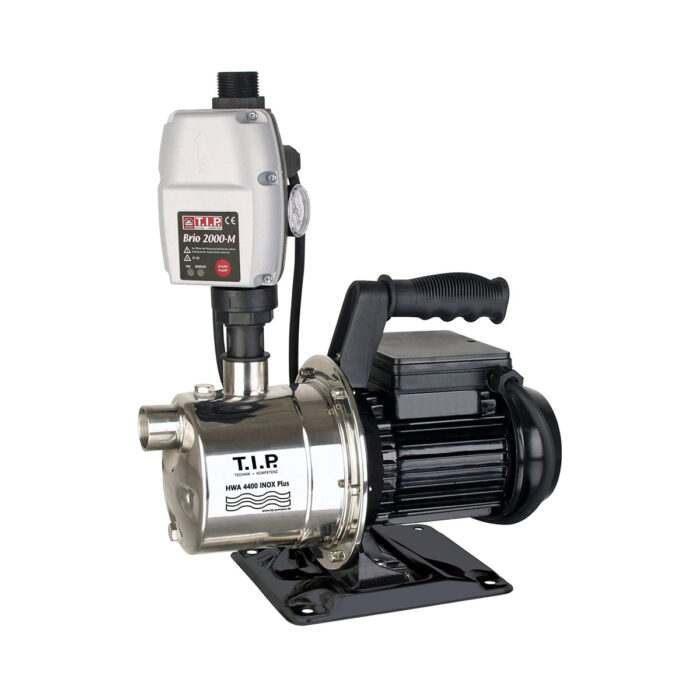 T.I.P. HWA 4400 INOX Plus Hydrofoorpomp – Rood / zwart / RVS