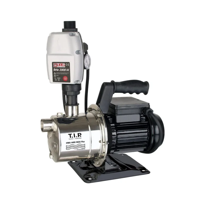 T.I.P. HWA 4400 INOX Plus Hydrofoorpomp - Rood / zwart / RVS