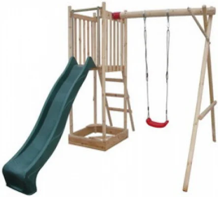 Houten speeltoestel houten schommel Frank 360x360x225cm
