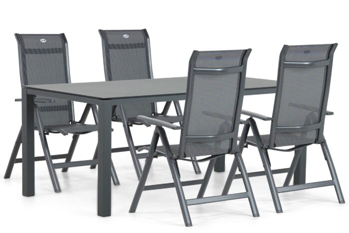 Hartman Alice/Mateo 180 cm dining tuinset 5-delig – Grijs-antraciet