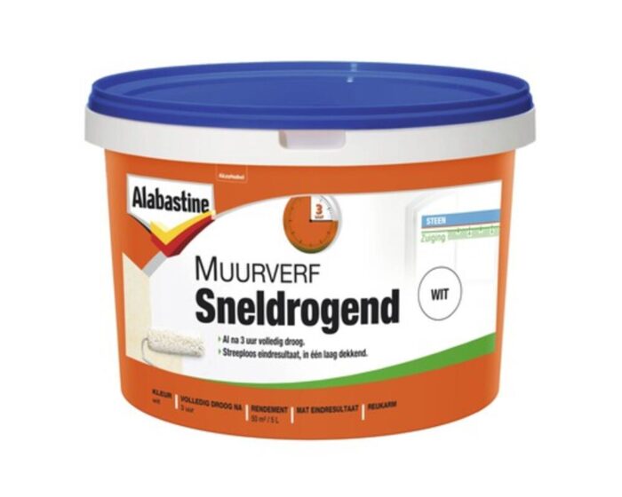 Alabastine Muurverf sneldrogend wit 5l