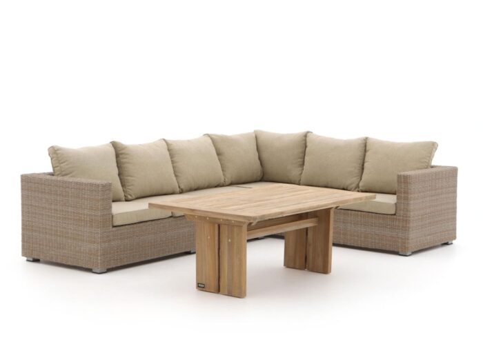 Intenso Furniture Intenso Carpino/ROUGH-L dining loungeset 3-delig rechts Laagste prijsgarantie! – Bruin