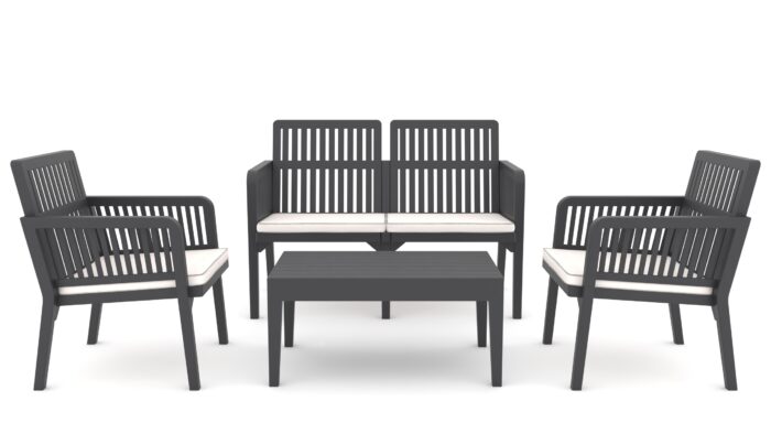 Kunststof loungeset Libanon (incl. kussens)
