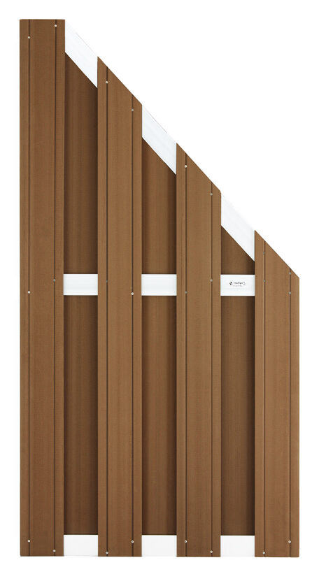 Tuinscherm schutting composiet bruin WPC 90×180/93cm