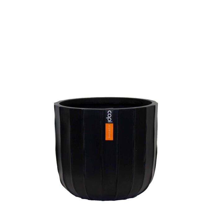 Capi europe Pot bol Craft 9×8 zwart bloempot