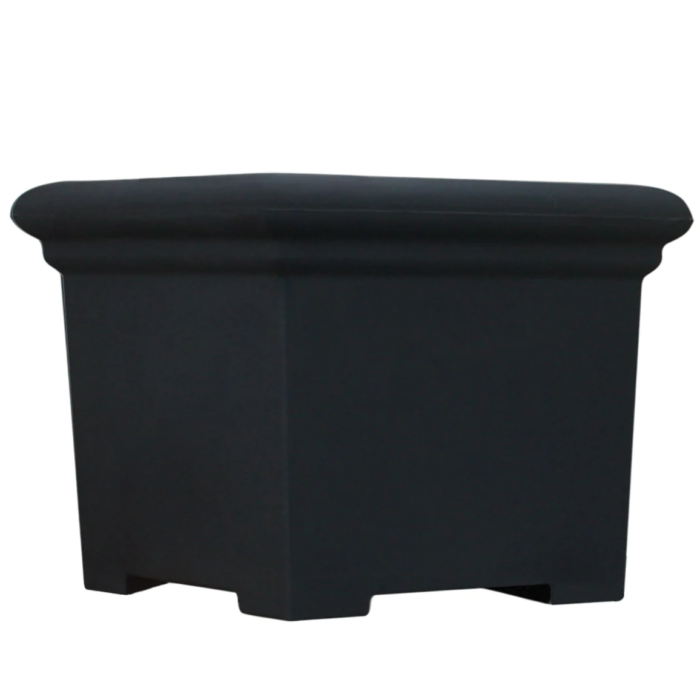 Prestige Vierkante 200L zwarte plantenbak bloempot – zwart
