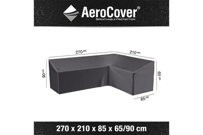 Platinum AeroCover | Loungesethoes 270 x 210 x 85 x 65(h) cm | L-vorm Rechts