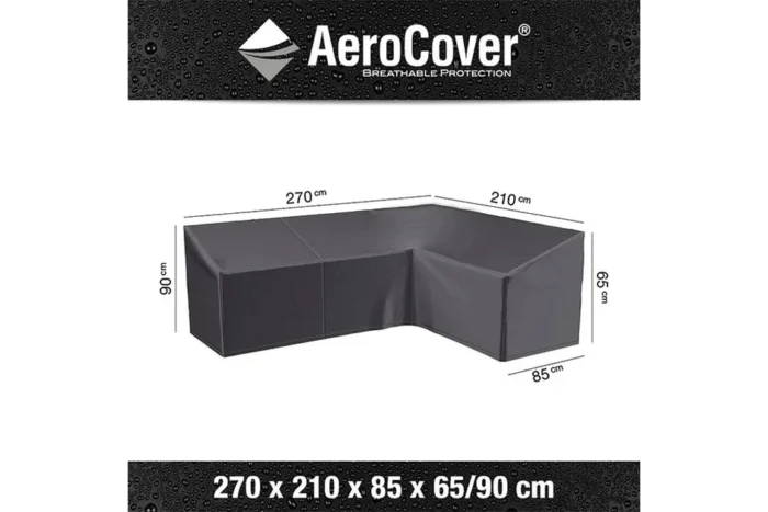Platinum AeroCover | Loungesethoes 270 x 210 x 85 x 65(h) cm | L-vorm Rechts