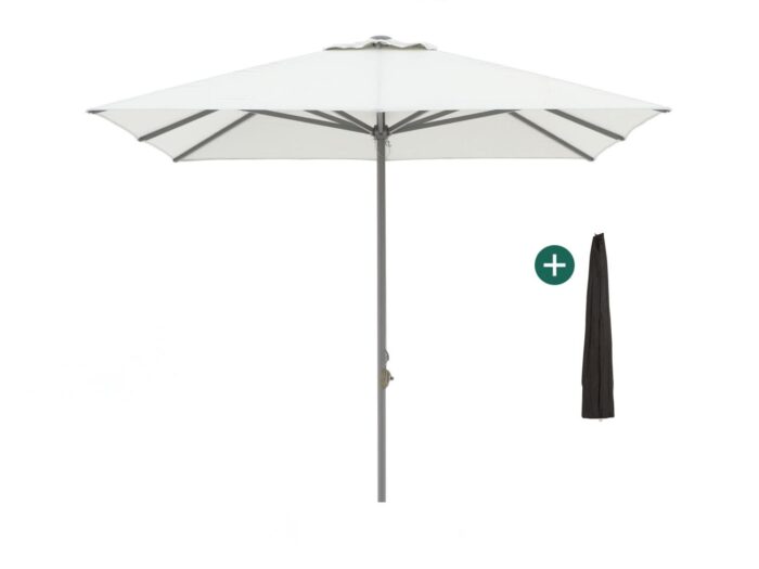 Shadowline Cuba parasol 300x300cm Laagste prijsgarantie! – Grijs