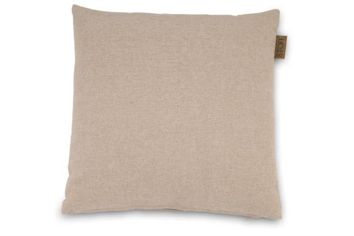 Stoff Misty Linen sierkussen 45 x 45 cm - Taupe-naturel-bruin