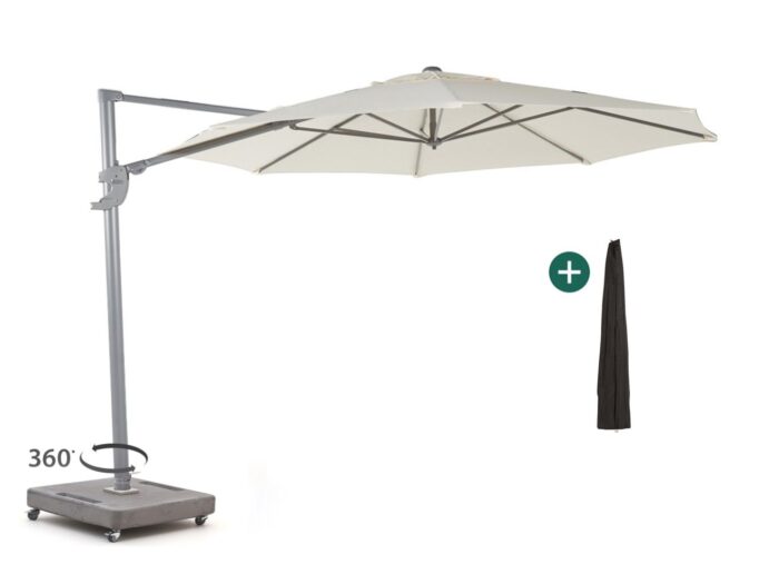 Shadowline Francisco zweefparasol ø 330cm – Wit