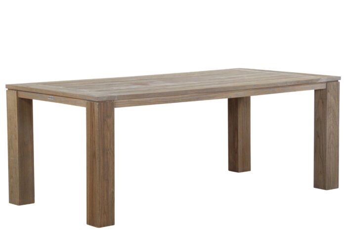 Garden Collections Brighton dining tuintafel 200 x 100 cm – Old teak greywash