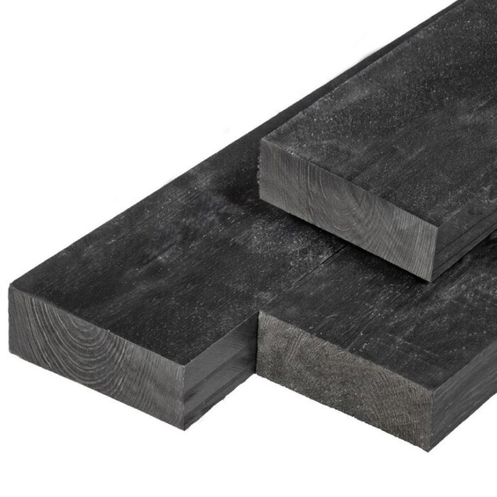 Tuindeco Ligger douglas zwart geimpregneerd 5,0×15,0x500 cm