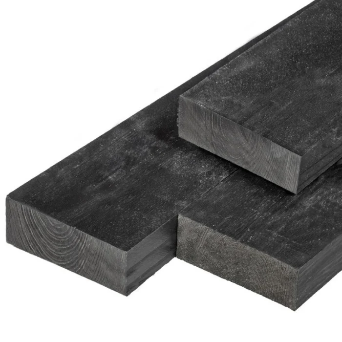 Tuindeco Ligger douglas zwart geimpregneerd 5,0x15,0x500 cm