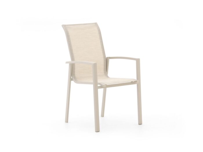 Forza Furniture Forza Centallo dining tuinstoel stapelbaar Laagste prijsgarantie! – Taupe