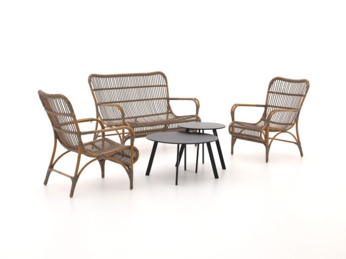 Intenso Furniture Intenso Napoli/Bovezzo stoel-bank loungeset 5-delig Laagste prijsgarantie! – Grijs