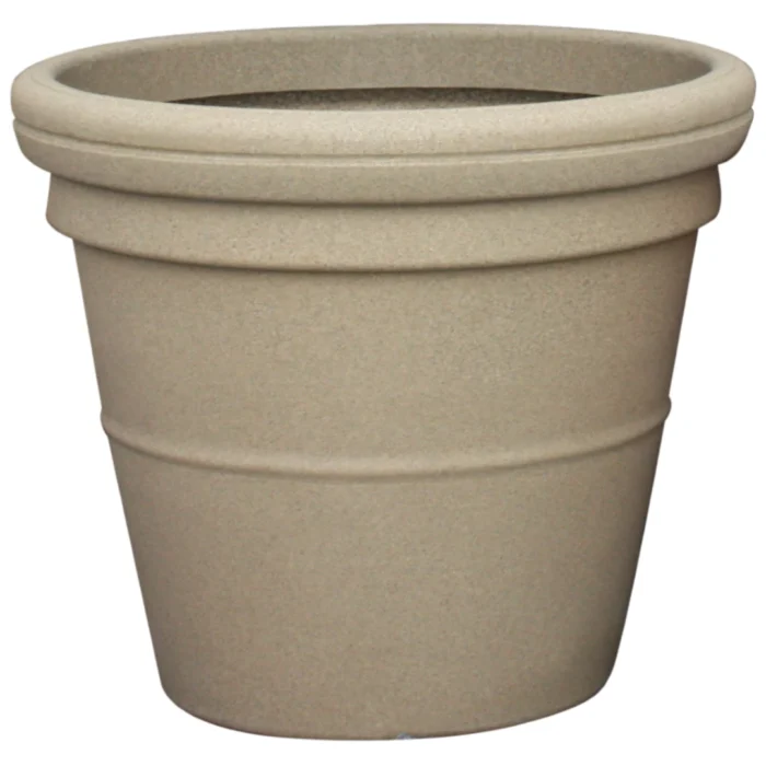 Prestige Ronde 500L zandkleurige plantenbak Rome - geel