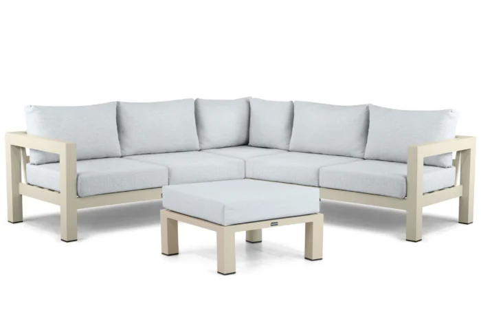 Lifestyle Garden Furniture Luca hoek loungeset 4-delig - Taupe-naturel-bruin
