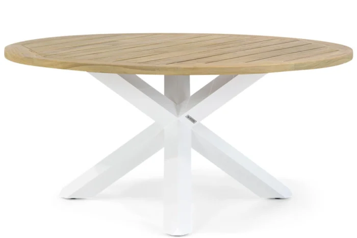 Lifestyle Garden Furniture Wellington dining tuintafel rond 160 cm - Wit