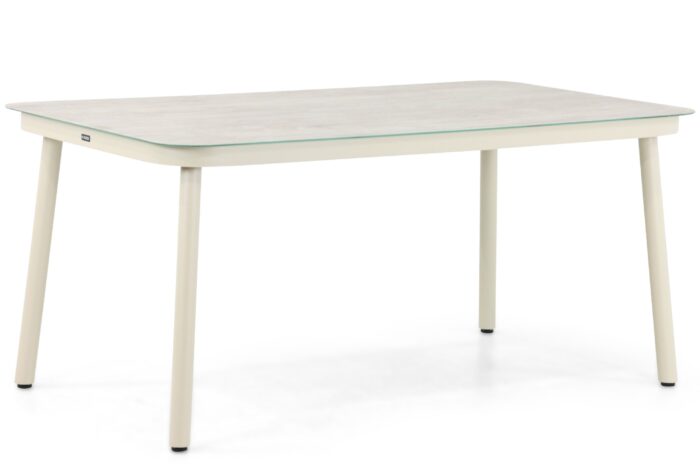 Lifestyle Garden Furniture Tavano dining tuintafel 160 x 90 cm – Taupe-naturel-bruin