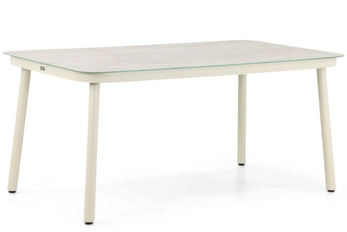 Lifestyle Garden Furniture Tavano dining tuintafel 160 x 90 cm - Taupe-naturel-bruin