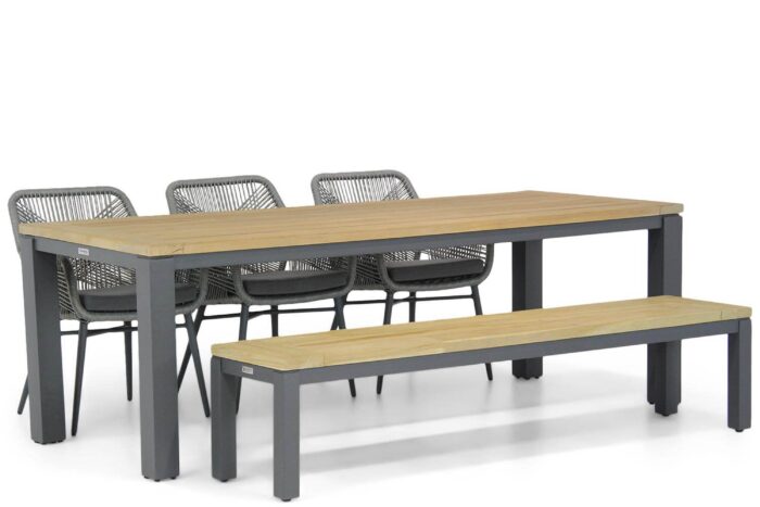 Lifestyle Garden Furniture Advance/Veneto 230 cm dining tuinset 5-delig – Grijs-antraciet