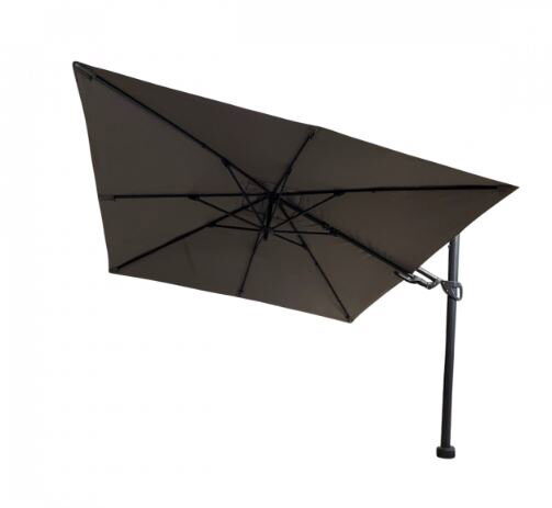 Borek Barletta vrijhangende zweefparasol 3×3 m. grijs