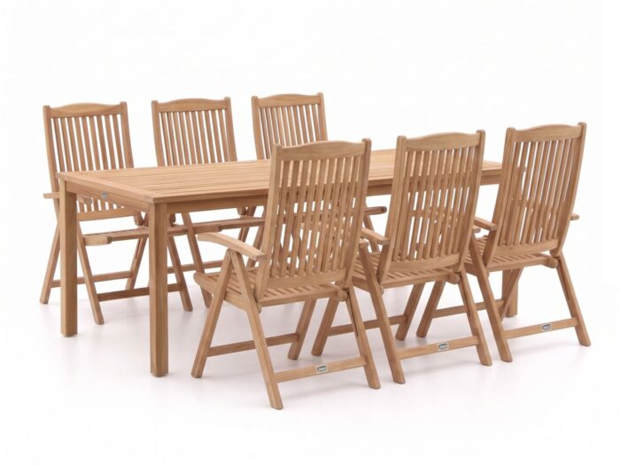 Sunyard Furniture Sunyard Veronica/Liverpool 210cm dining tuinset 7-delig verstelbaar Laagste prijsgarantie!