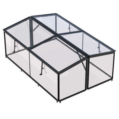 Royal well Broeikas Parsley Planter large zwart 4 mm veiligheidsglas