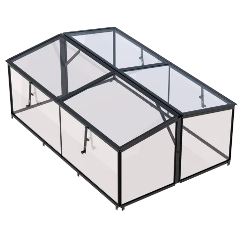 Royal well Broeikas Parsley Planter large zwart 4 mm veiligheidsglas