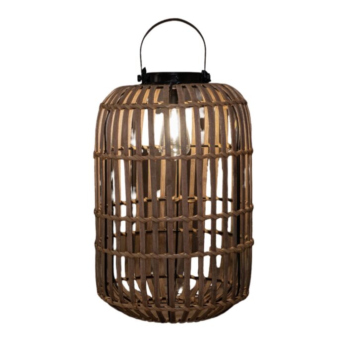 Annas collection Lantaarn Bamboe 24 x 38 cm solar Anna’s Collection – naturel