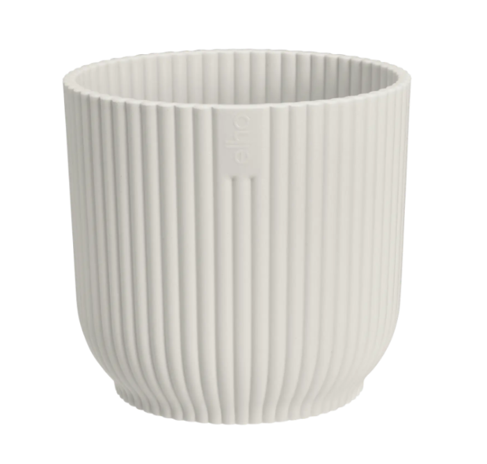Elho Vibes fold rond mini 9 cm linnen wit bloempot