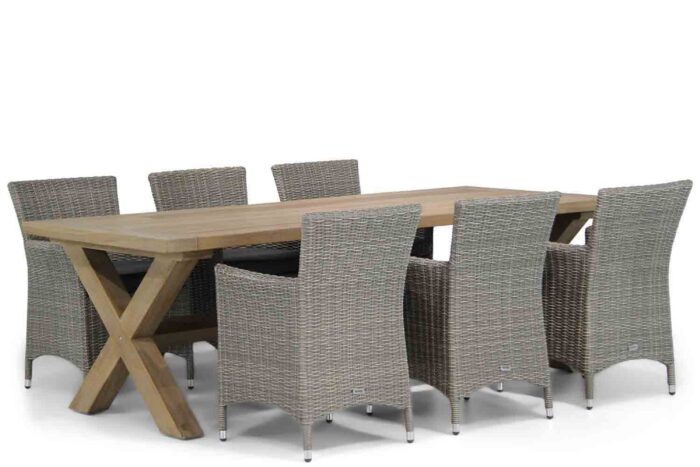Garden Collections Dublin/Oregon 240 cm dining tuinset 7-delig – Grijs-antraciet