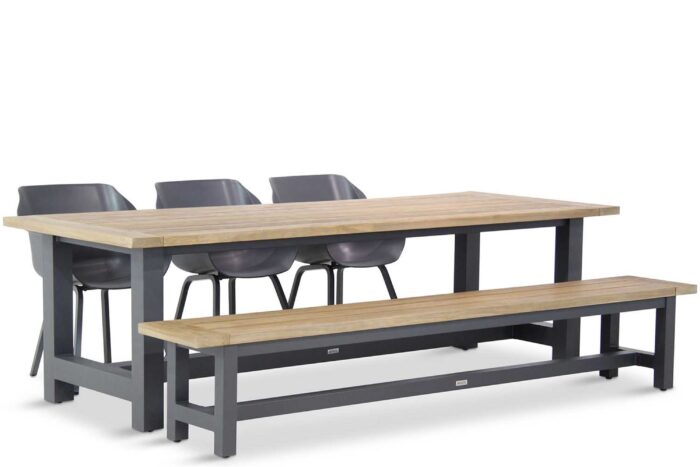 Hartman Sophie xerix element/San Francisco 260 cm dining tuinset 5-delig – Grijs-antraciet