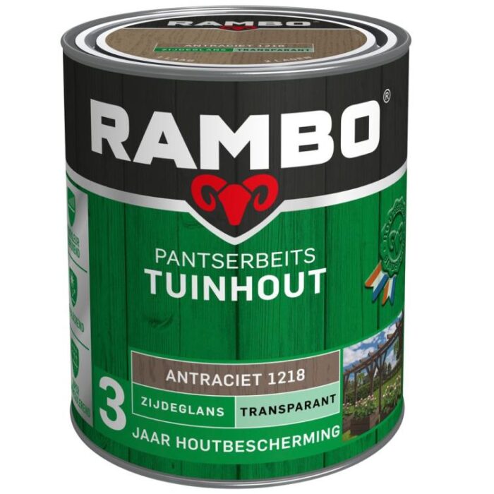 Rambo Pantserbeits tuinhout zg tr. 1218 0,75l – zwart