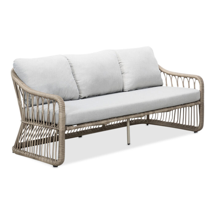 BUITEN living Bruno 3-zits tuinbank | wicker | Desert Tan | 180cm