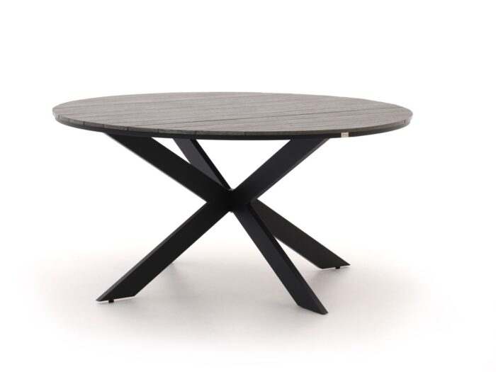 Bellagio tuinmeubelen Bellagio Fidenza dining tuintafel ø149cm Laagste prijsgarantie! – Zwart