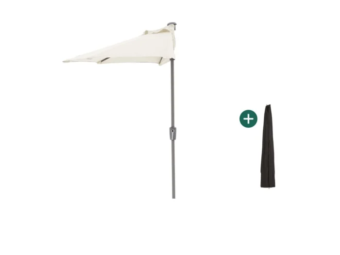 Shadowline balkonparasol 255x135cm - Wit