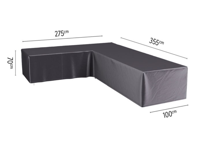 Aerocover Loungesethoes hoekset links 355x275x100xH70 cm – grijs