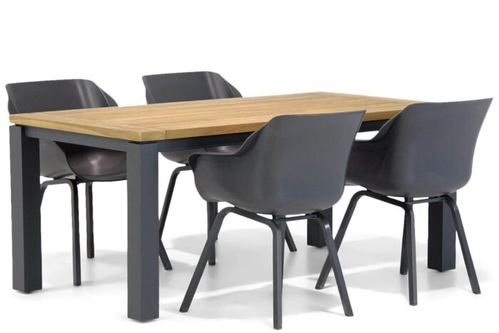 Hartman Sophie element/Veneto 180 cm dining tuinset 5-delig – Grijs-antraciet