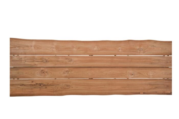 4so Goa Tafelframe Antracite Met Tafelblad Robusto Teak 280 x 95 cm – grijs