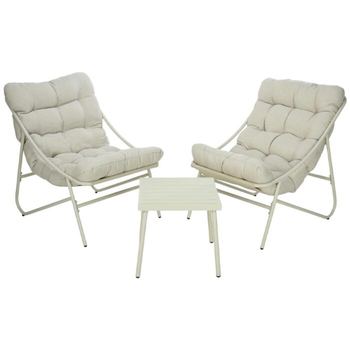 Buitengewoon de boet Balkonset 3 dlg Creme