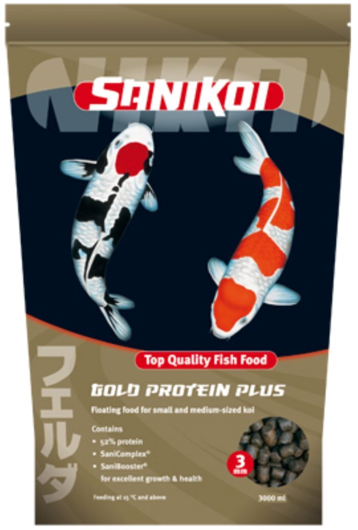 Velda Sanikoi Gold Protein Plus 3 mm 3 liter visvoer – geel